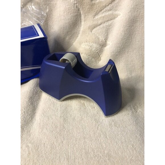 Desktop Tape Dispenser Purple 1 inch Core Weighted Non Skid Base - Picture 2 of 4